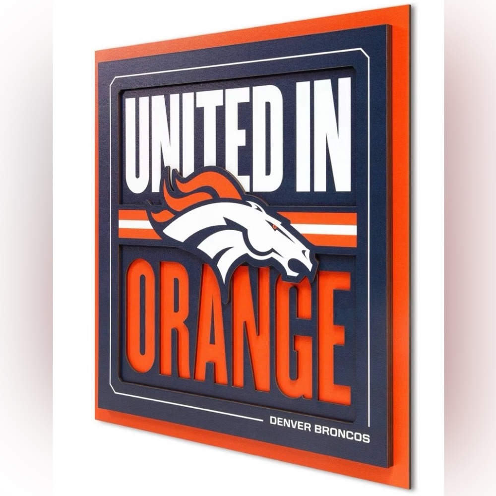 NFL Denver Broncos 3D Wall Art